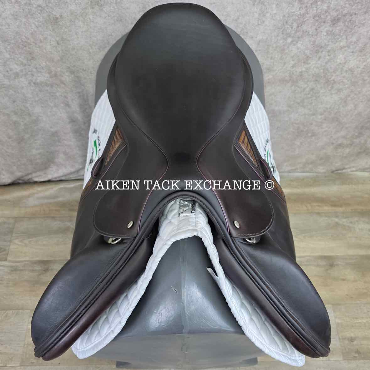2021 Stackhouse Monoflap Jump Saddle, 18" Seat, Narrow Tree