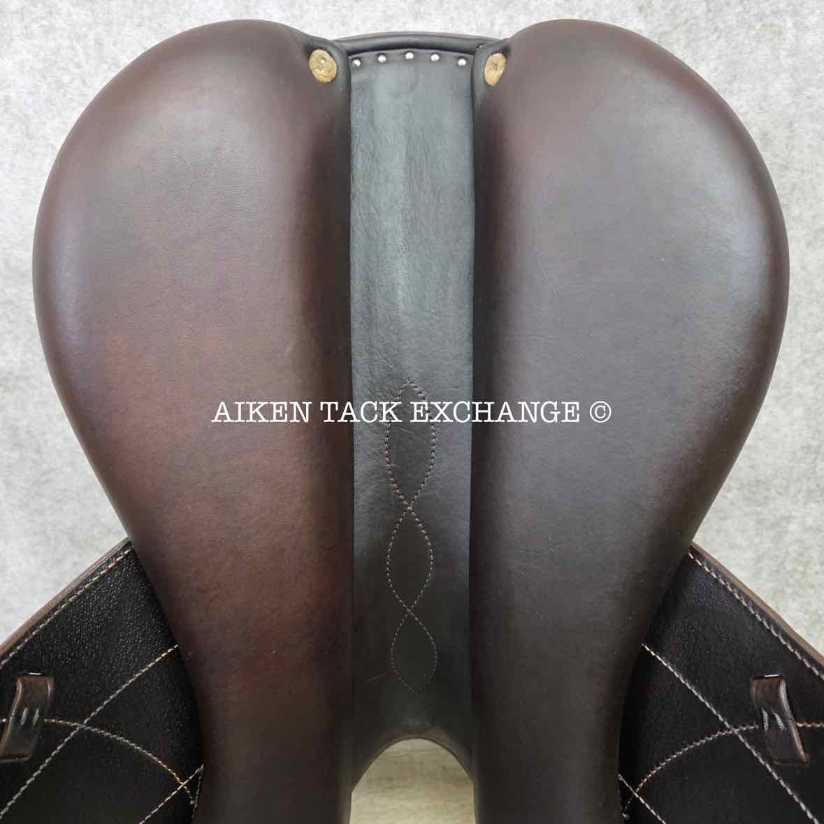 2018 Antares Evolution Monoflap Jump Saddle, 18" Seat, 2AAB Flap, M/MW Tree, Foam Panels, Full Buffalo Leather