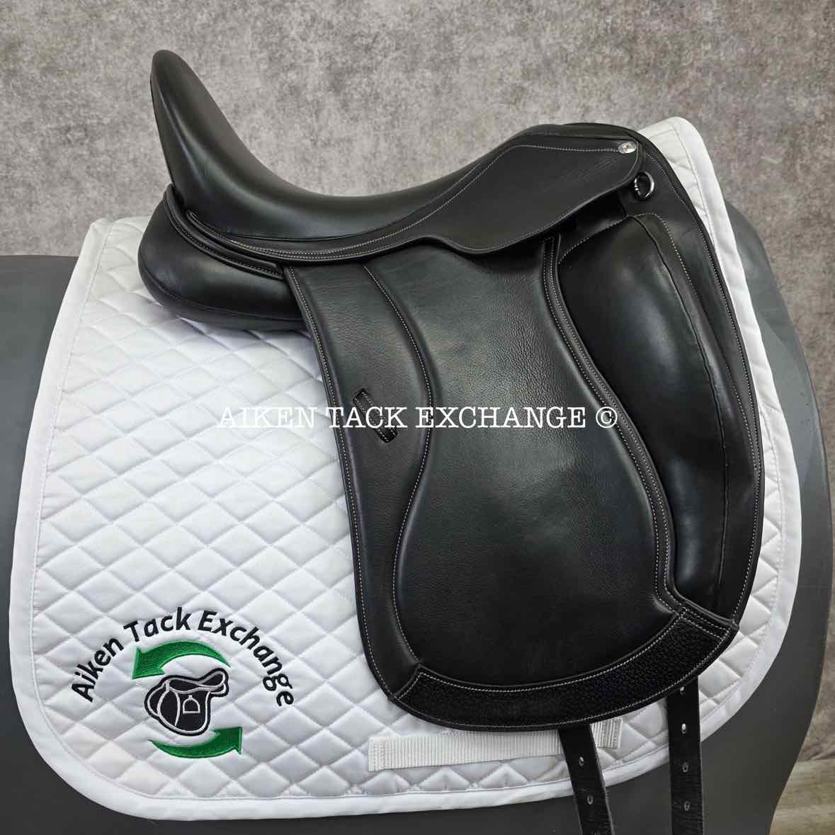 Ruby Roo Rock Star Monoflap Dressage Saddle, 17.5" Seat, Adjustable Tree - Changeable Gullet, Wool Flocked Panels
