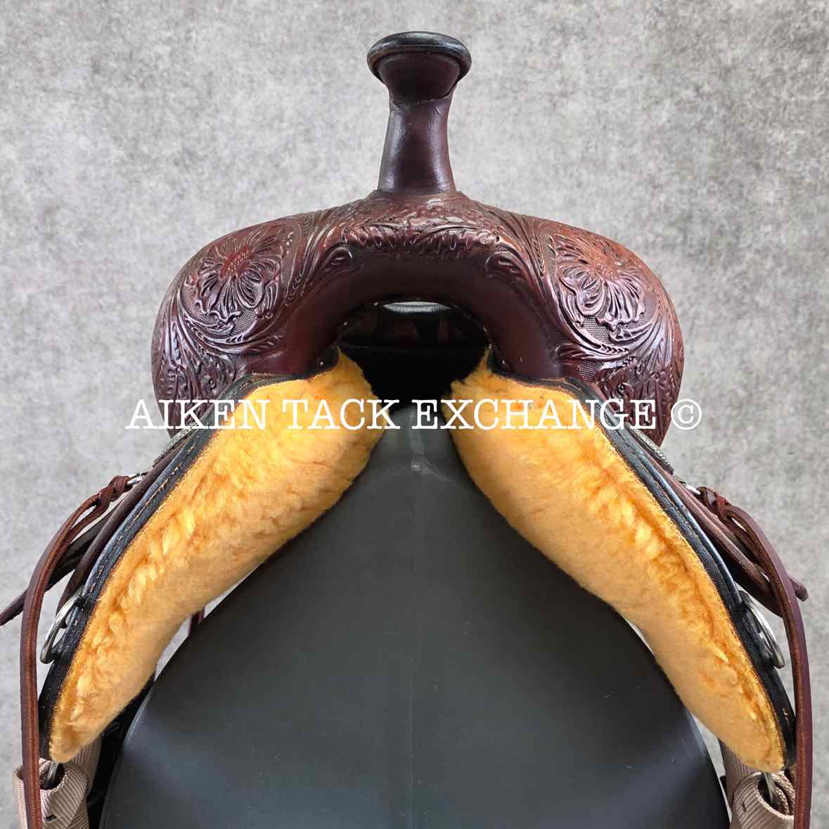 2024 High Horse by Circle Y 6864 Mesquite Western Saddle, 17" Seat, Wide Tree - Full QH Bars