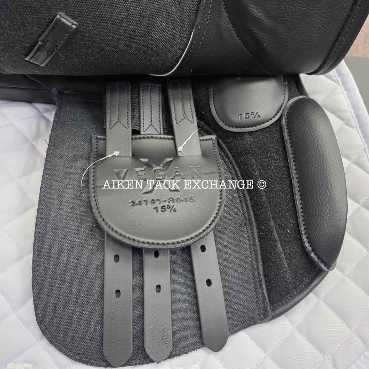 **SOLD** HDR - Henri de Rivel Vegan-X IGP All Purpose Saddle, 15.75" Seat, Adjustable Tree - Changeable Gullet, Wool Flocked Panels