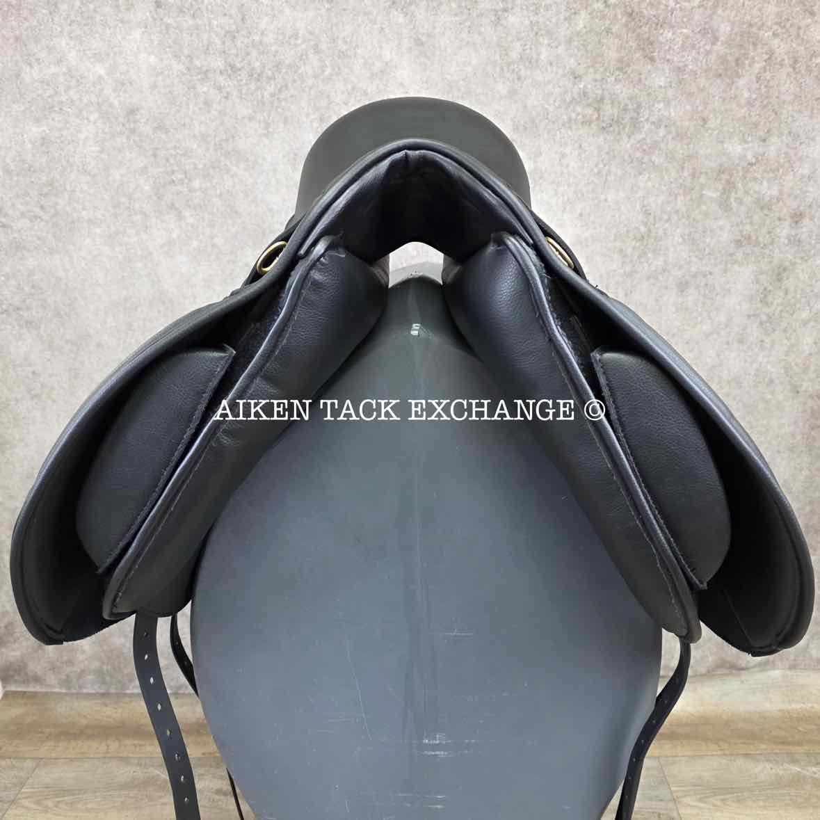 HDR - Henri de Rivel Vegan-X IGP Dressage Saddle, 17.5" Seat, Adjustable Tree - Changeable Gullet, Wool Flocked Panels
