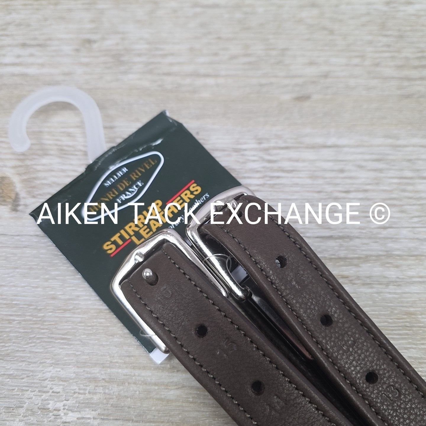 HDR Triple Covered Grippy Close Contact Stirrup Leathers, Havana, 54"