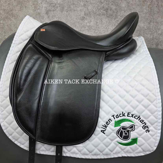 Heritage Bespoke Saddlery "The Oneness" Monoflap Dressage Saddle, 16.5" Seat, Wide Tree, Wool Flocked Panels