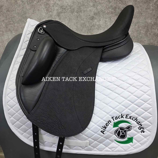 **On Trial** 2025 Custom Saddlery Wolfgang Constanze 2 Monoflap Dressage Saddle, 17.5" Seat, Adjustable Tree, Wool Flocked Panels
