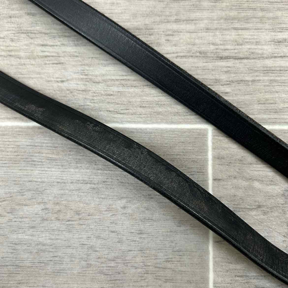 Flat Curb Reins, Black, 60"