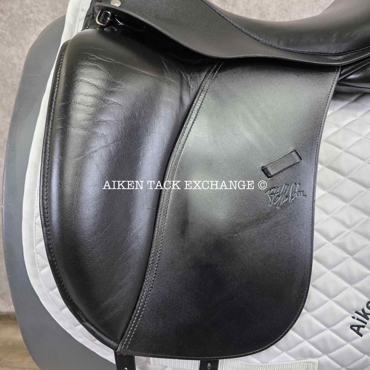 2018 Custom Saddlery Signature Steffen's Advantage Monoflap Dressage Saddle, 18" Seat, Adjustable Tree, Wool Flocked Panels