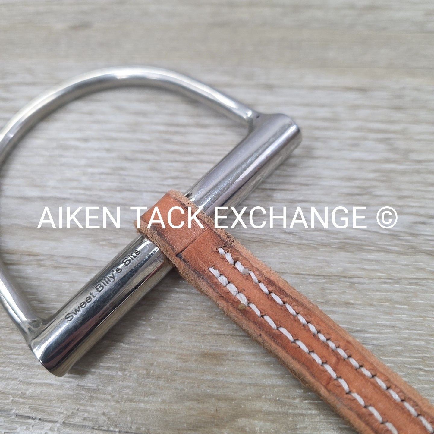 Sweet Billy's Bits Leather Mullen Mouth D Ring Bit 5.75"