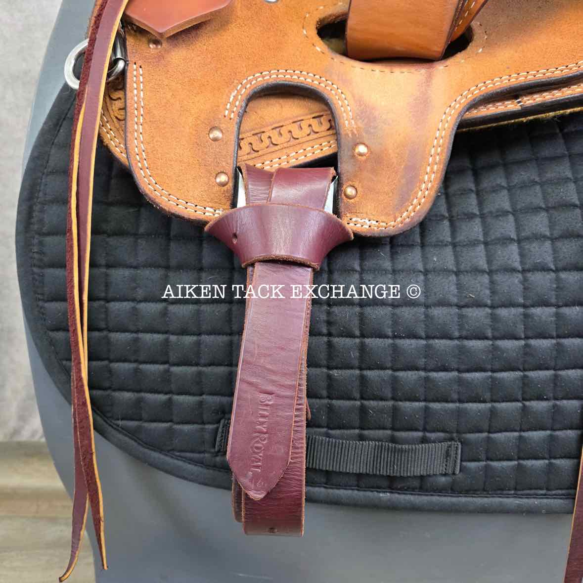 Henderson Custom Saddlery Roughout Western Saddle, 16" Seat, Wide Tree - Full QH Bars