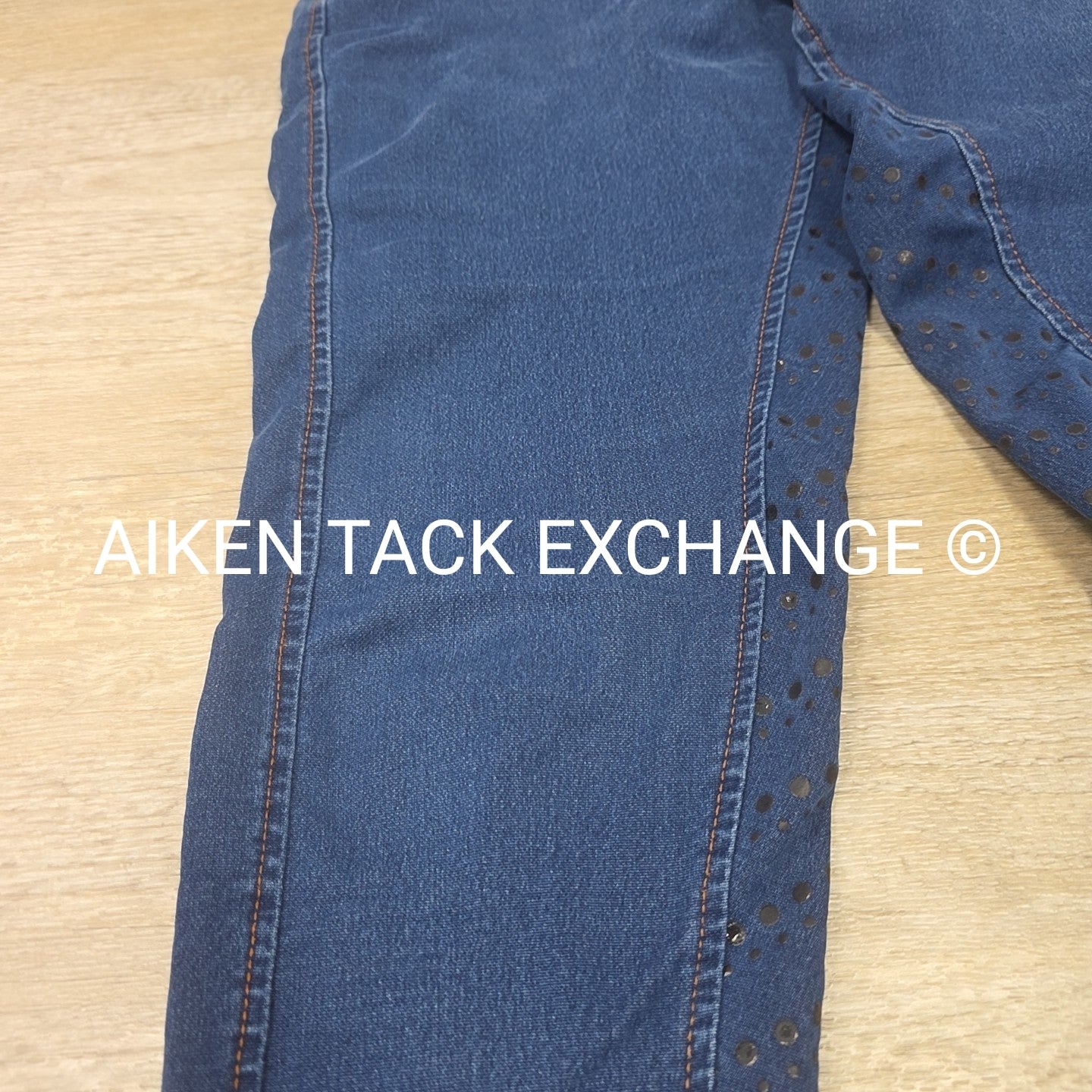 Horze Silicone Grip Full Seat Denim Breeches, Women's 30