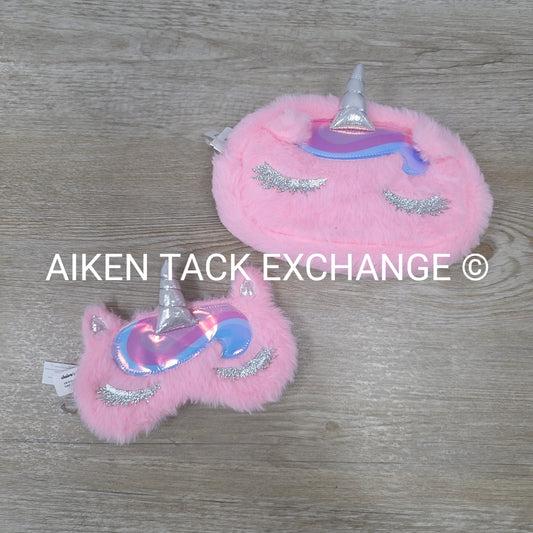 Claire's Unicorn Sleep Mask + Zipper Pouch