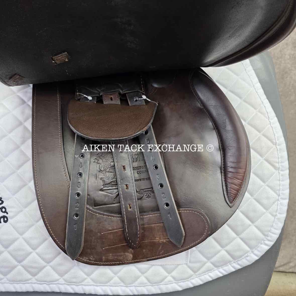 Whippy English Saddle, 17" Seat, Medium Tree, Foam Panels