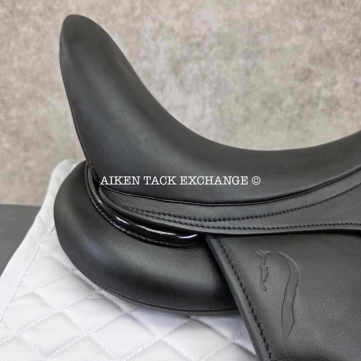 2025 Antares Tempo Monoflap Dressage Saddle, 18" Seat, 4C Flap, Medium Tree, Foam Panels, Full Buffalo Leather