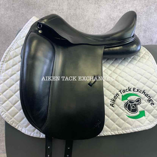 **SOLD** 2003 Amerigo Cervia Dressage Saddle, 17.5" Seat, Wide Tree, Wool Flocked Panels