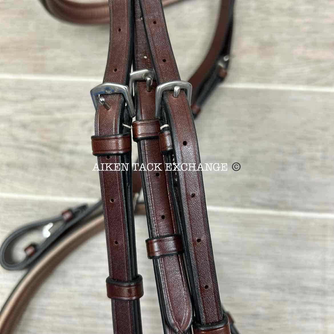 KL Select KL Italia Venezia Hunter Bridle with Reins, Brown, Size Full