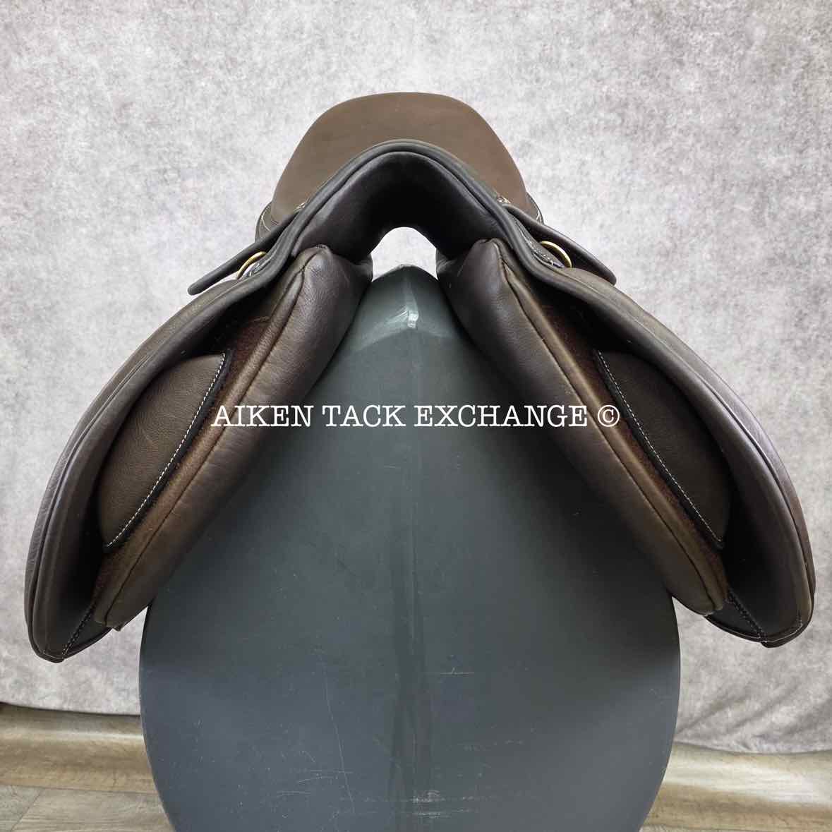 HDR - Henri de Rivel Synergy Close Contact Jump Saddle, 16.5" Seat, Adjustable Tree - Changeable Gullet, Wool Flocked Panels