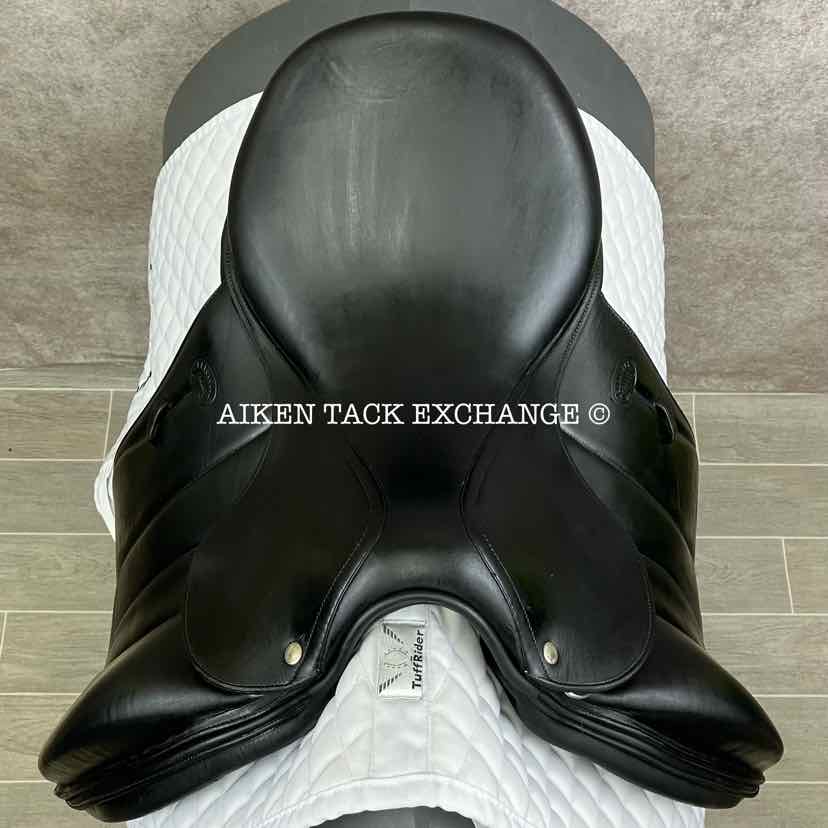 1998 Devoucoux Milady Monoflap Dressage Saddle, 17" Seat, 2 Flap, Medium Tree, Foam Panels