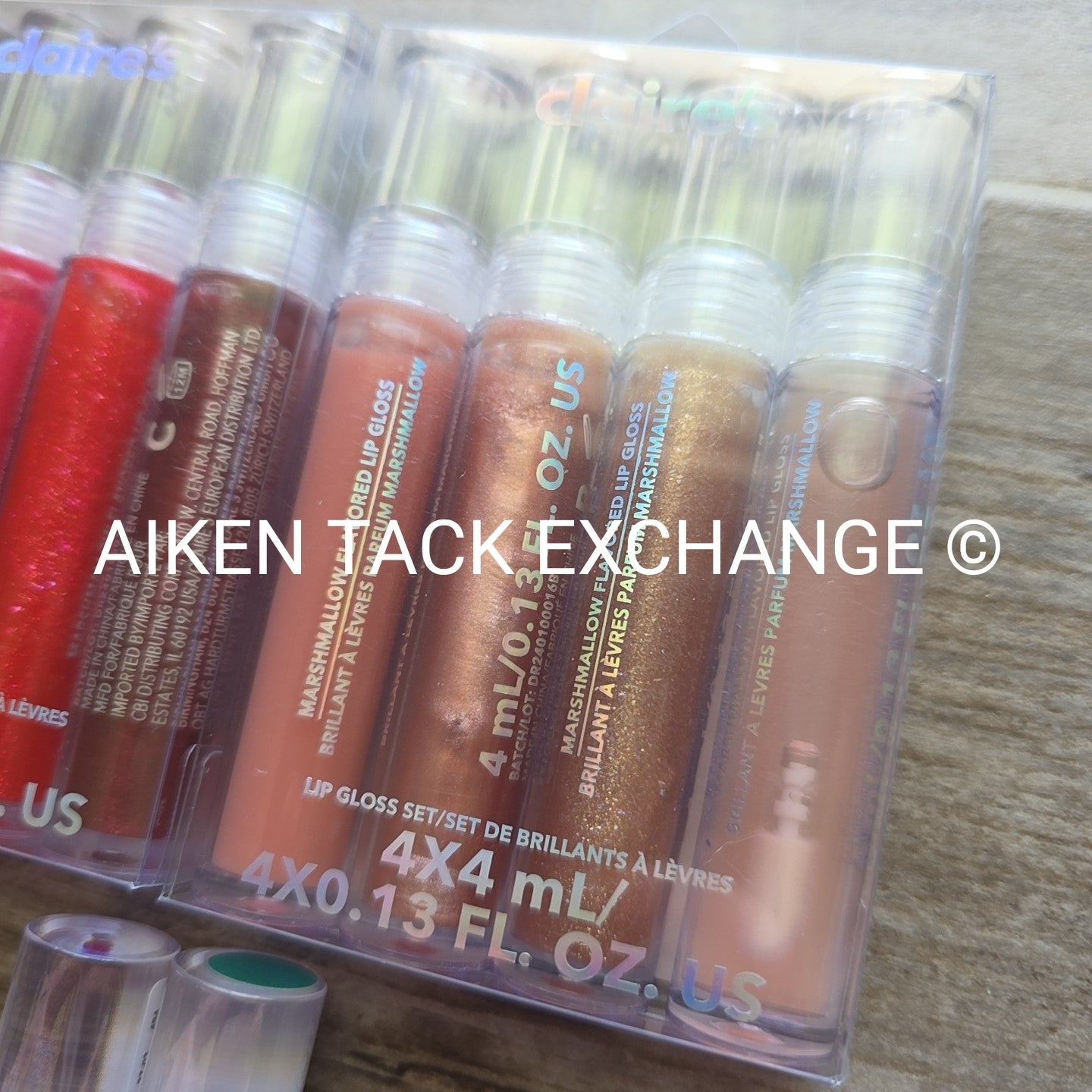 Claire's Lip Gloss Sets (2) - 2 Count Per Set + 2 Moisturizing Lip Jelly