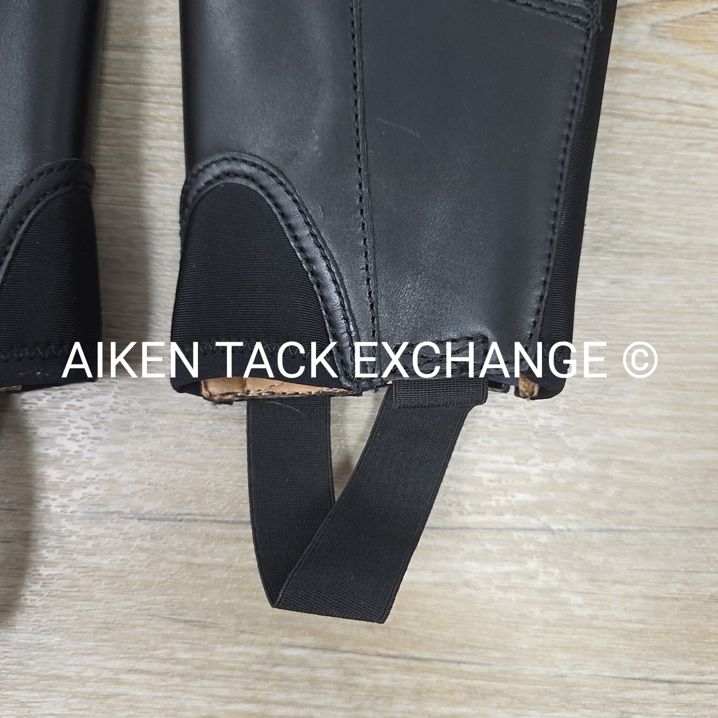 Justin Leather Half Chaps, Size Small