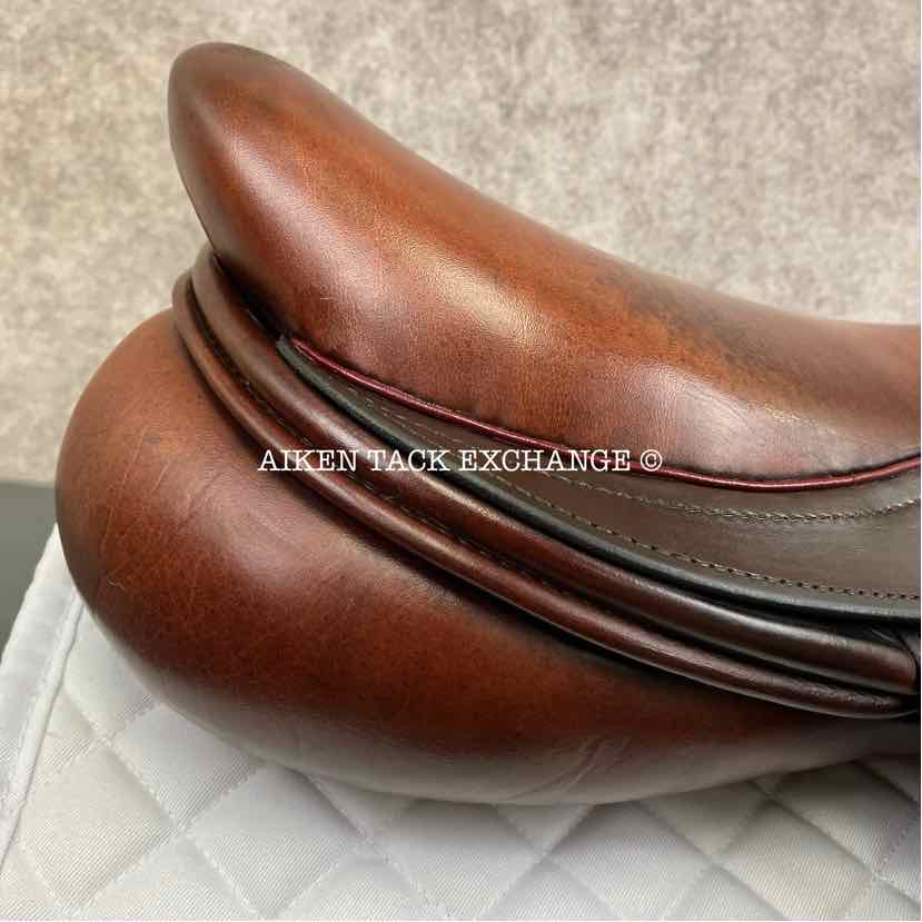 2014 Equine Inspired Aires De Haute by Frank Baines Cheval et Cavalier Jump Saddle, 17.5" Seat, Medium Tree, Wool Flocked Panels