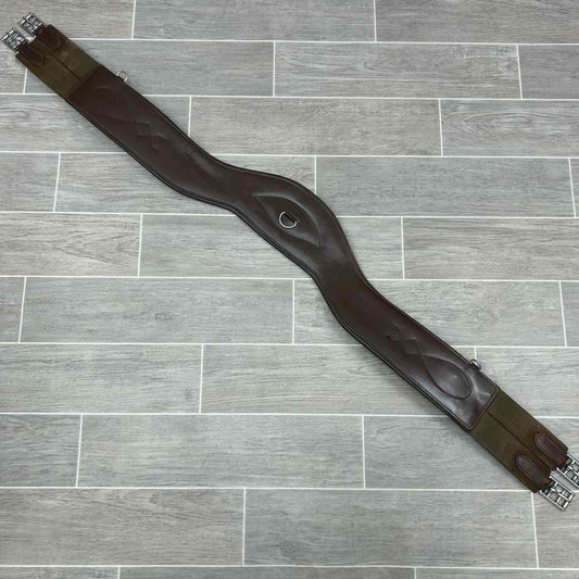 Total Saddle Fit Anatomic Shoulder RelieF Girth, Brown, 54"