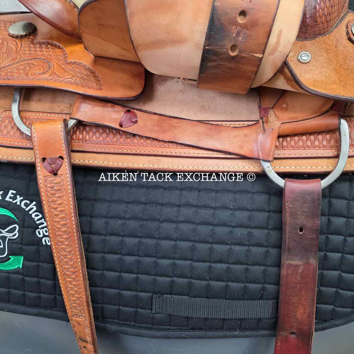 Billy Cook Saddlery 4693 Western Saddle, 16" Seat, Regular Tree - Semi QH Bars