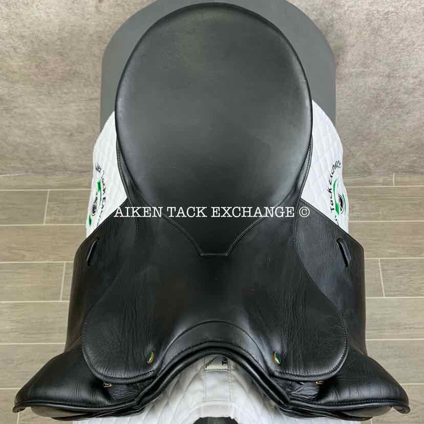 2006 Stubben Maestoso Deluxe Dressage Saddle, 18" Seat, 32cm Tree - W/XW, Wool Flocked Panels