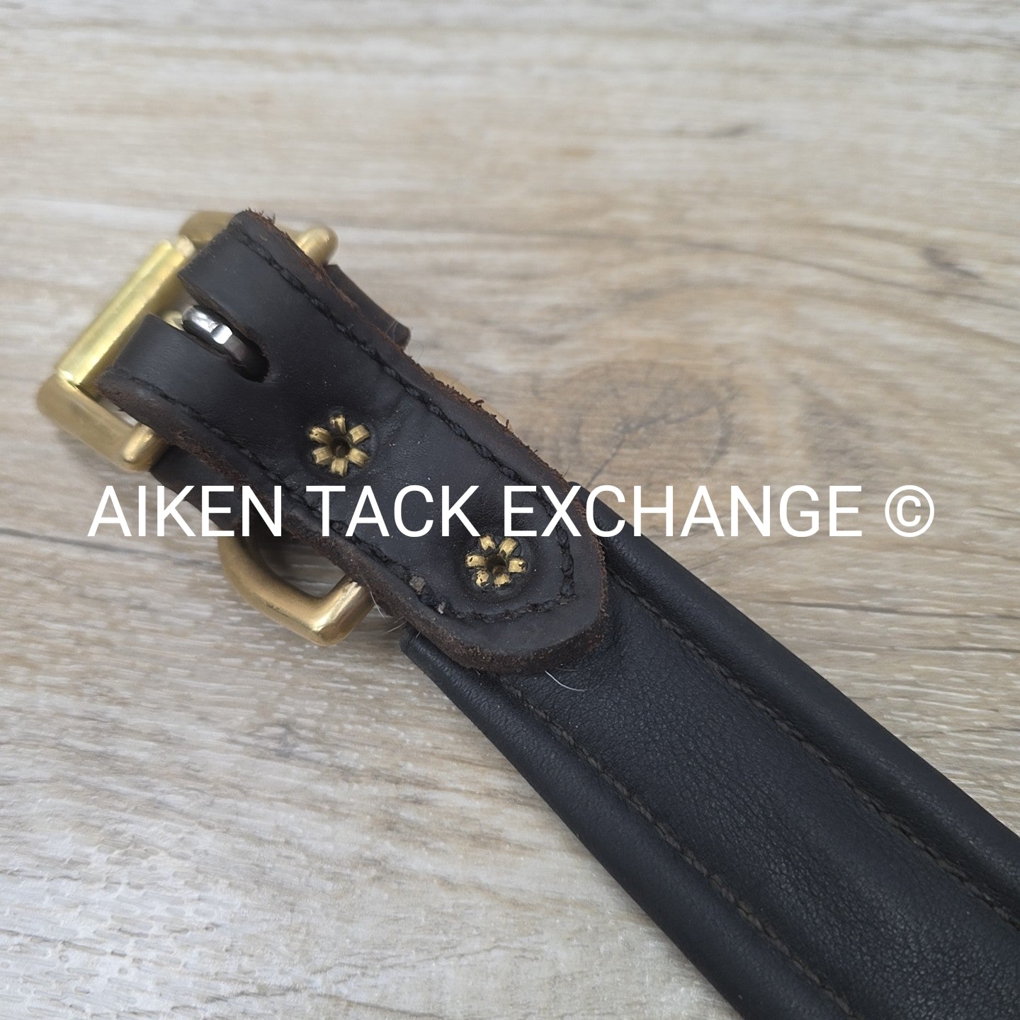 Heavy Duty Leather Padded Dog Collar, 18-22" (has blemishes)