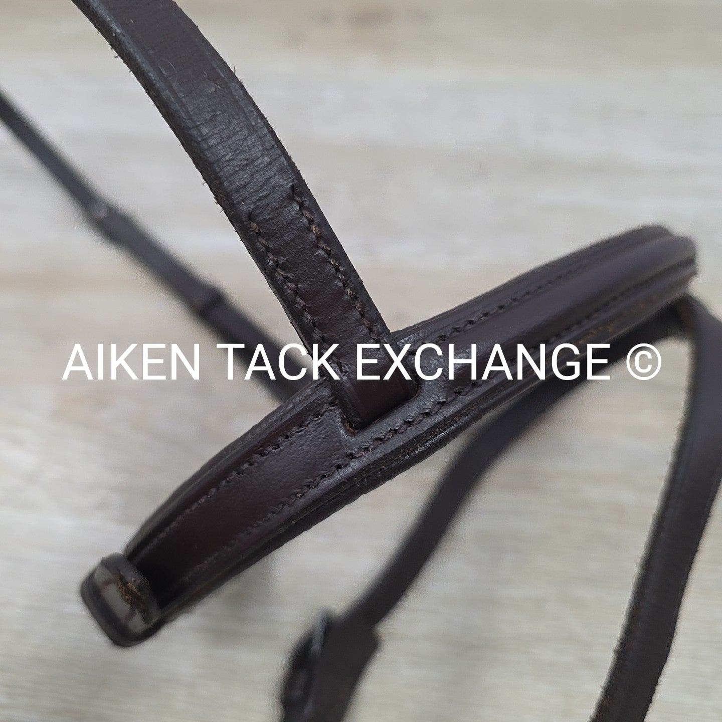 Plain Raised Flash Noseband, Brown, Size Full