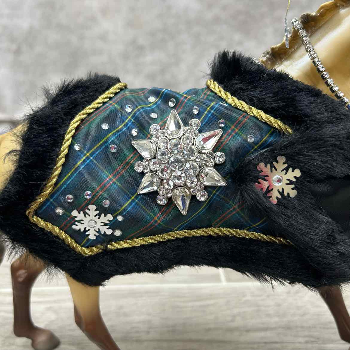 Breyer Brown Prancing Stallion with Holiday Blanket