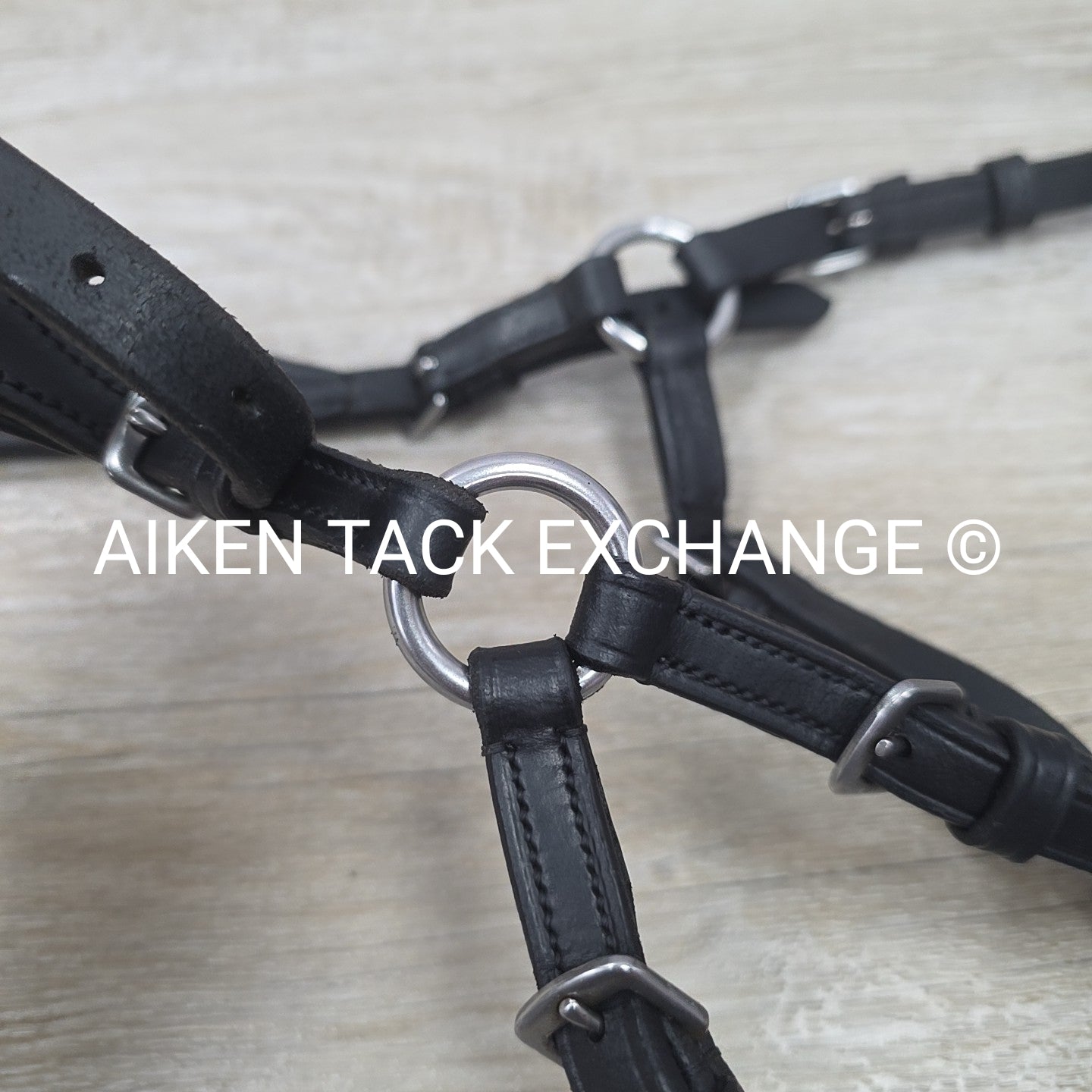 Bitless Bridle, No Browband, No Reins, Black, Size Full