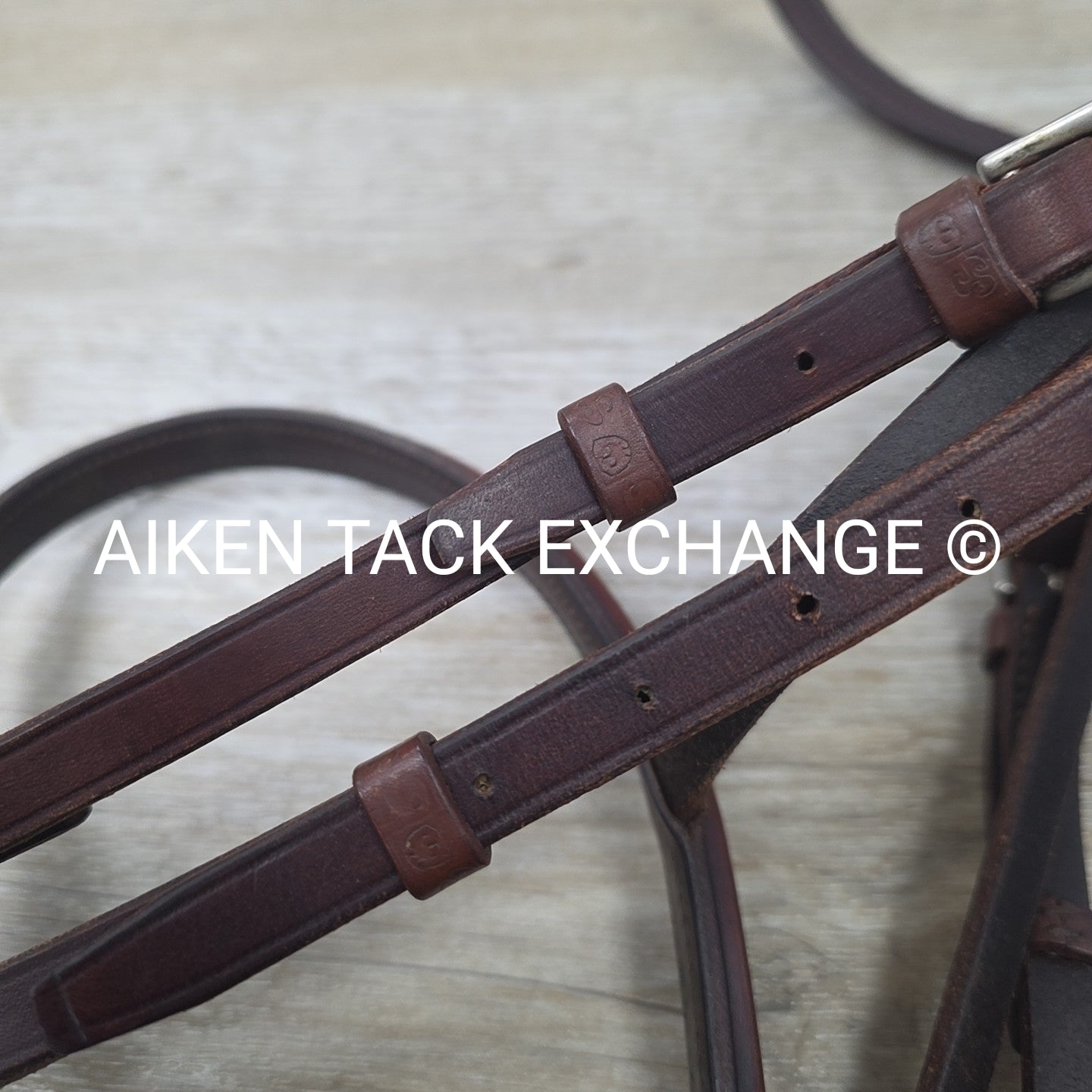 Stubben Bridle with Laced Reins, Brown, Size Full (has damage)
