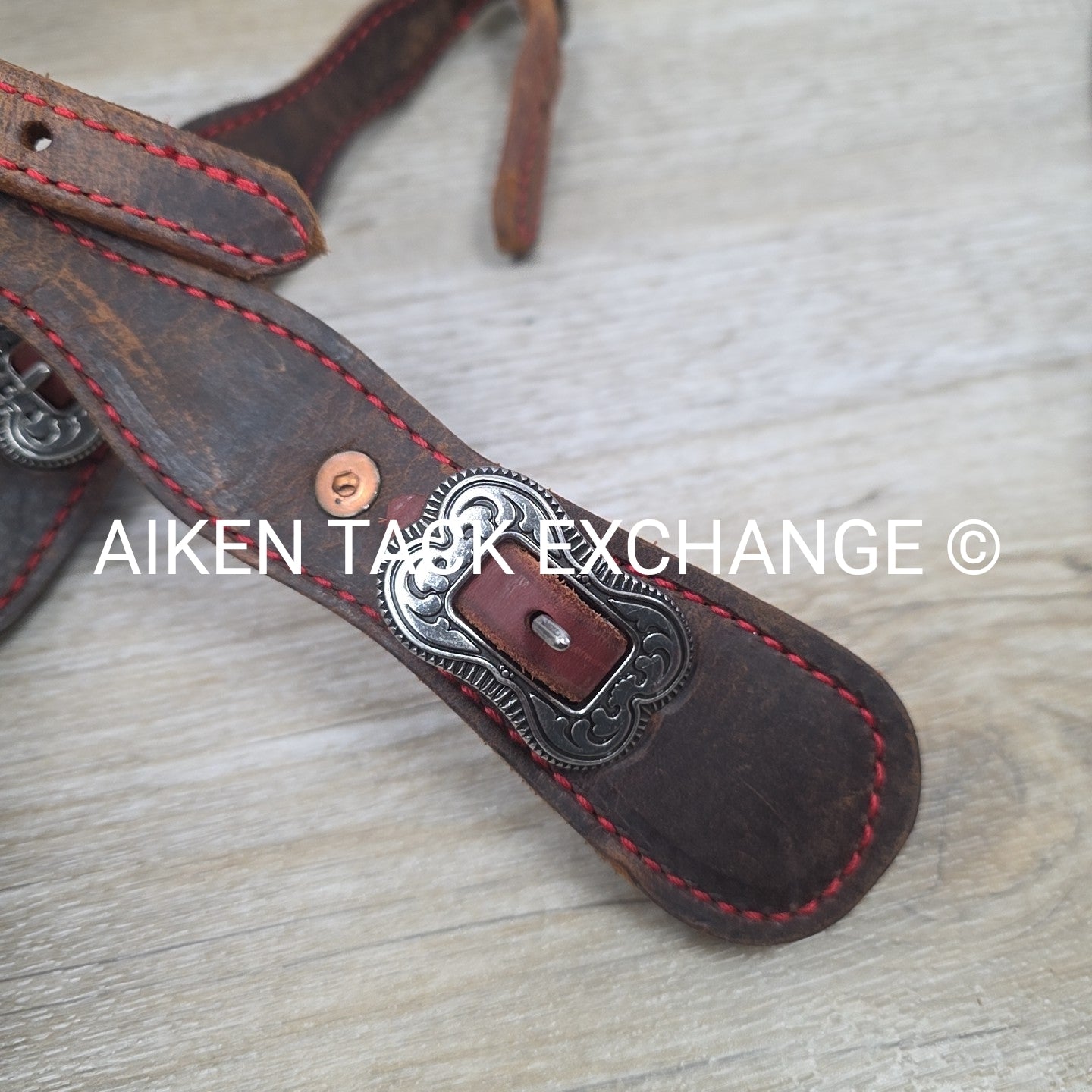 One Ear Headstall with Split Reins, Brown, Size Full