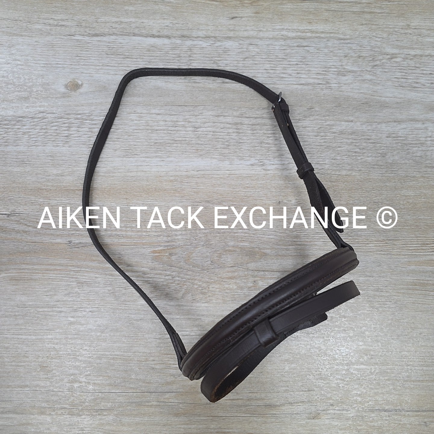 Plain Raised Flash Noseband, Brown, Size Full