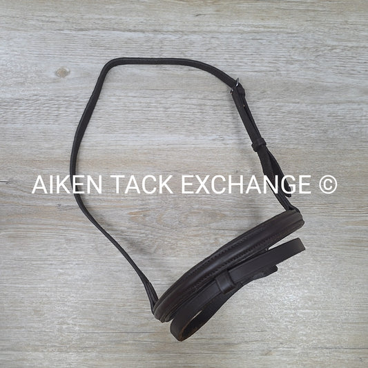 Plain Raised Flash Noseband, Brown, Size Full