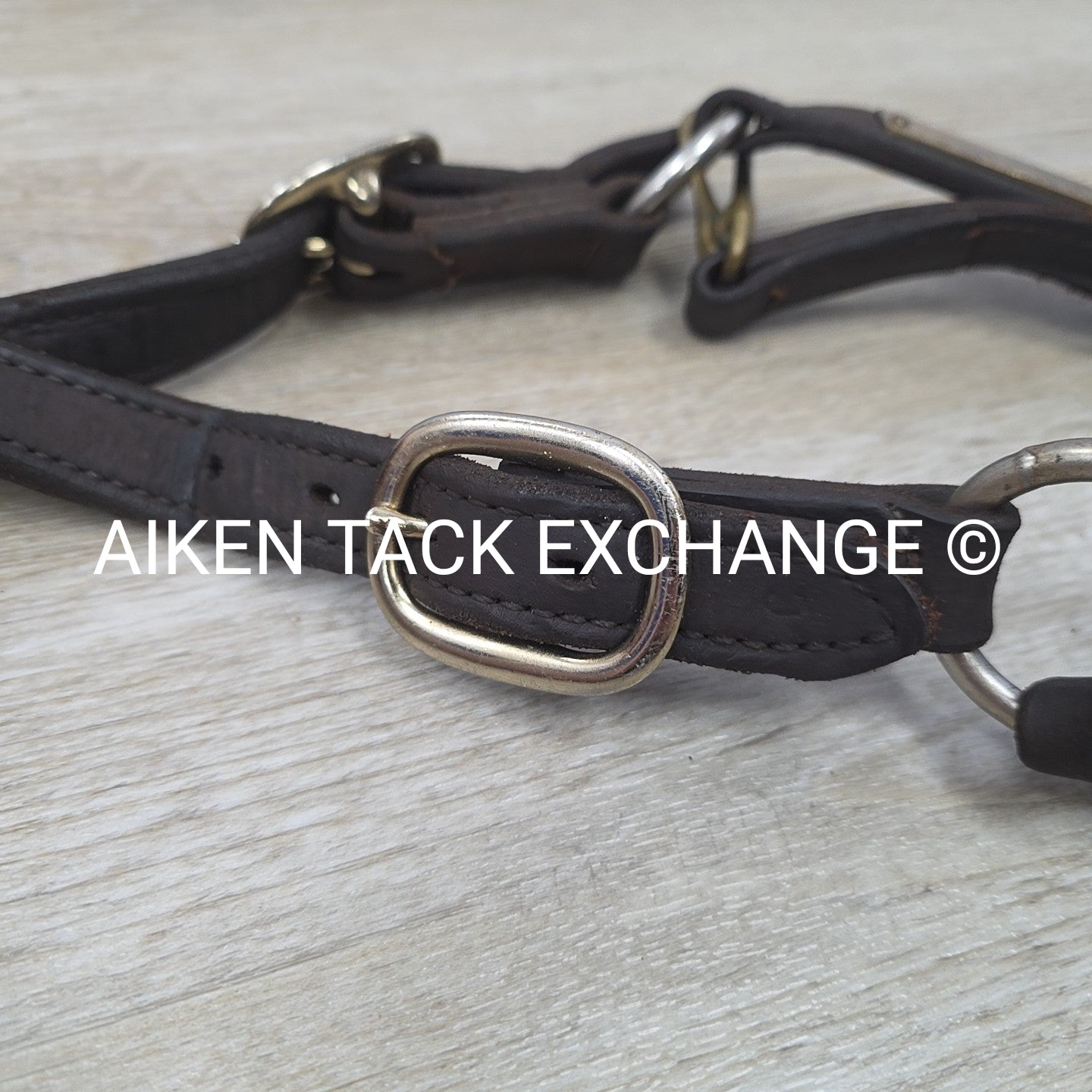 Leather Halter, Has Nameplate, Brown, Size Cob