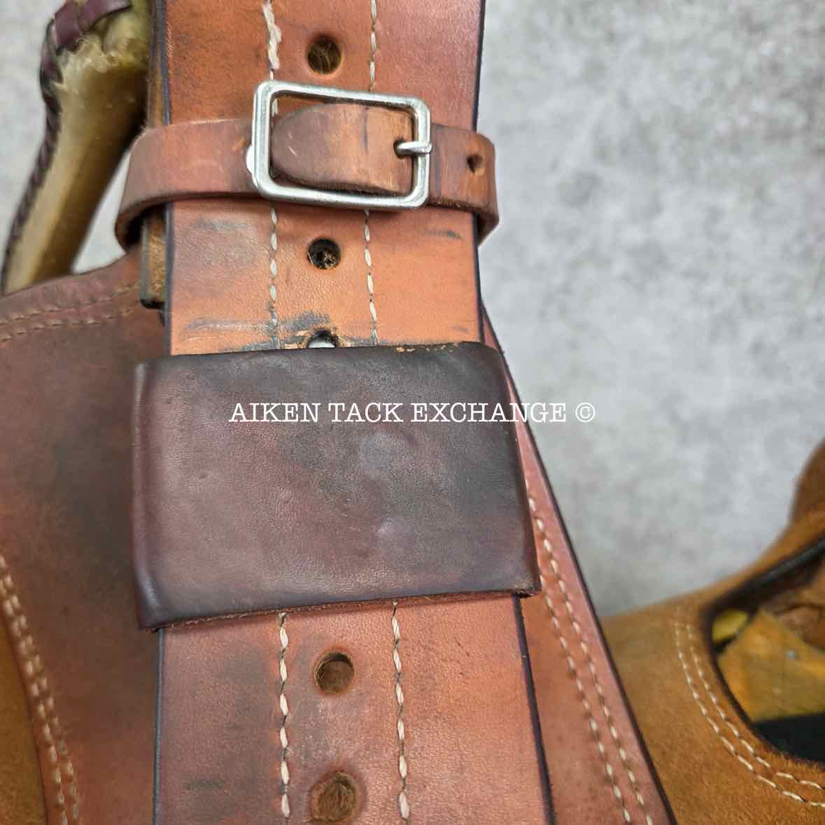 Henderson Custom Saddlery Roughout Western Saddle, 16" Seat, Wide Tree - Full QH Bars