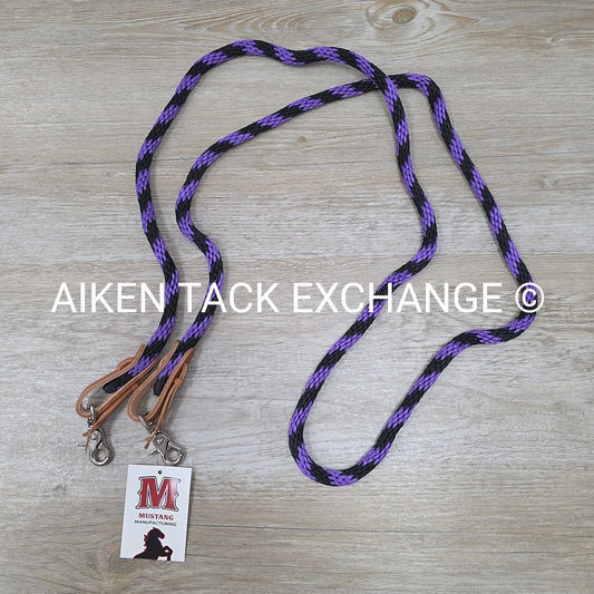 Mustang Round Braided Trail Reins, 1.5' x 8'