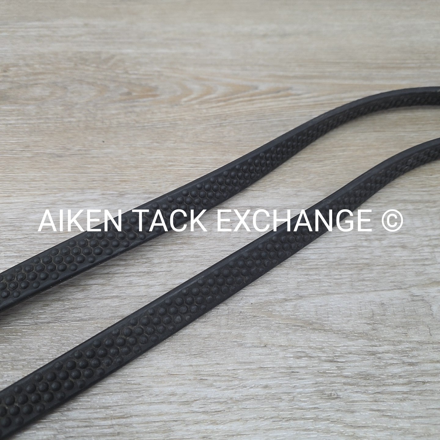 Horze Dressage Bridle with Rubber Reins, Black, Size Full