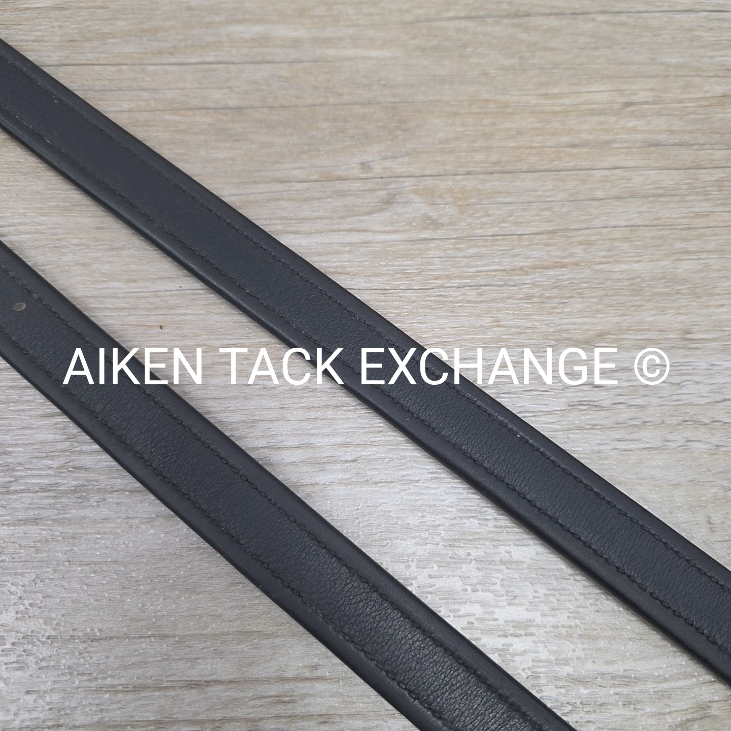 Prestige Nylon Lined Stirrup Leathers, Black, 160 cm / 63"