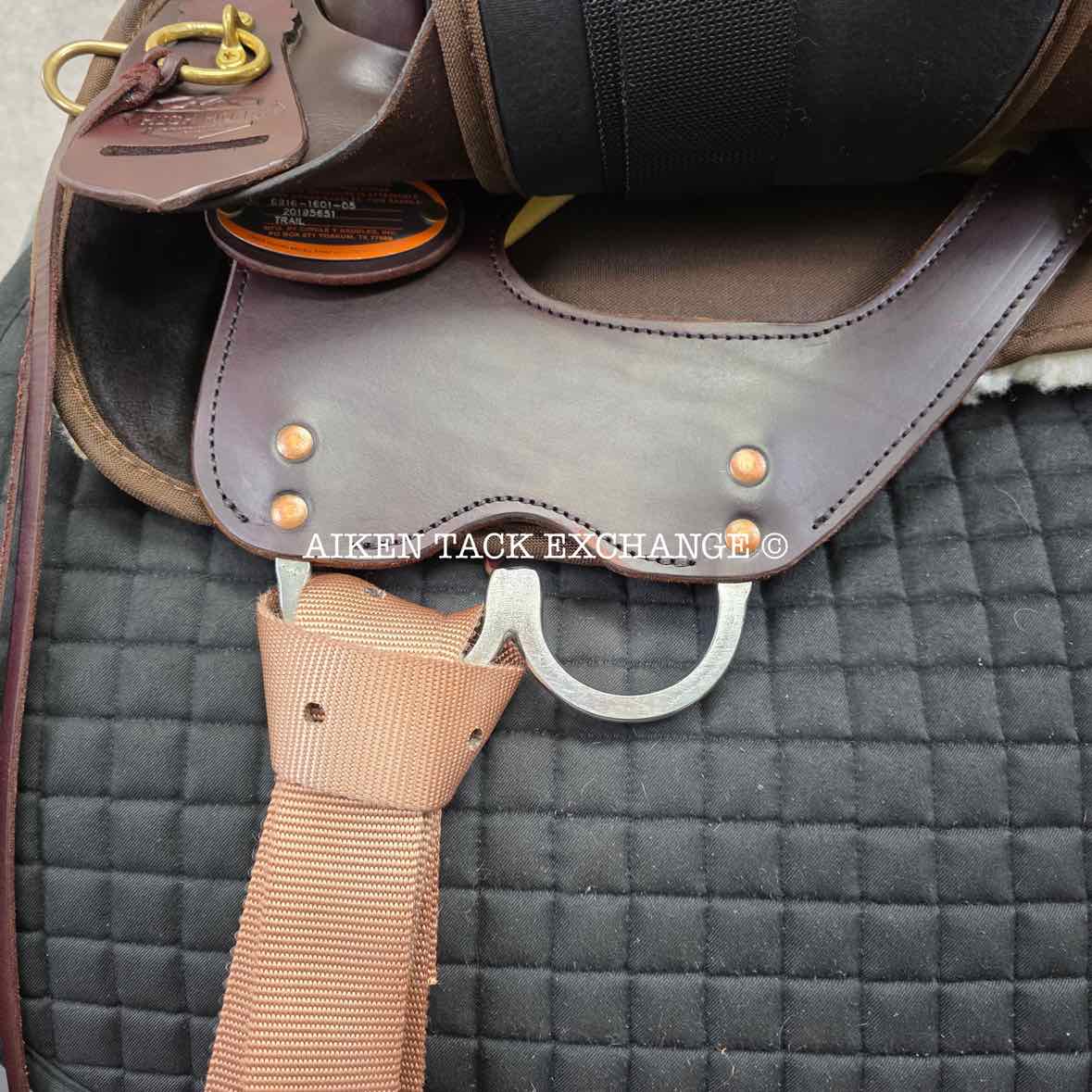 2019 High Horse by Circle Y 6916 Highbank Endurance Saddle, 16" Seat, Wide Tree - Full QH Bars