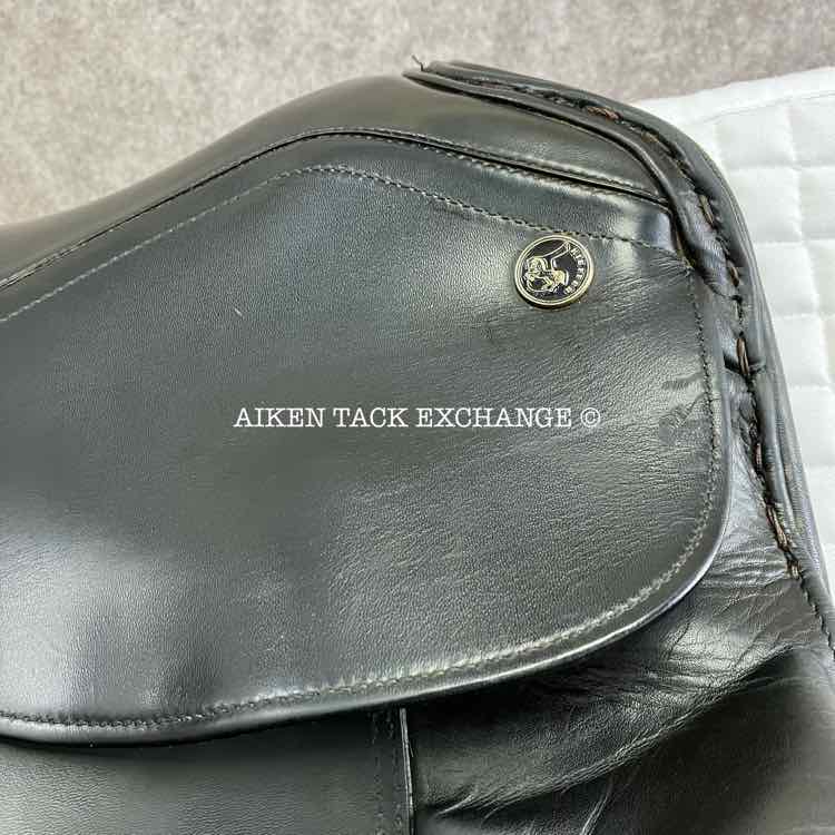 2002 Kieffer Lech DL Dressage Saddle, 17" Seat, Medium Tree, Wool Flocked Panels