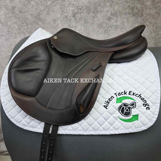 2016 CWD SE04 Monoflap Jump Saddle, 17.5" Seat, 2AA Flap, Medium Tree, Foam Panels