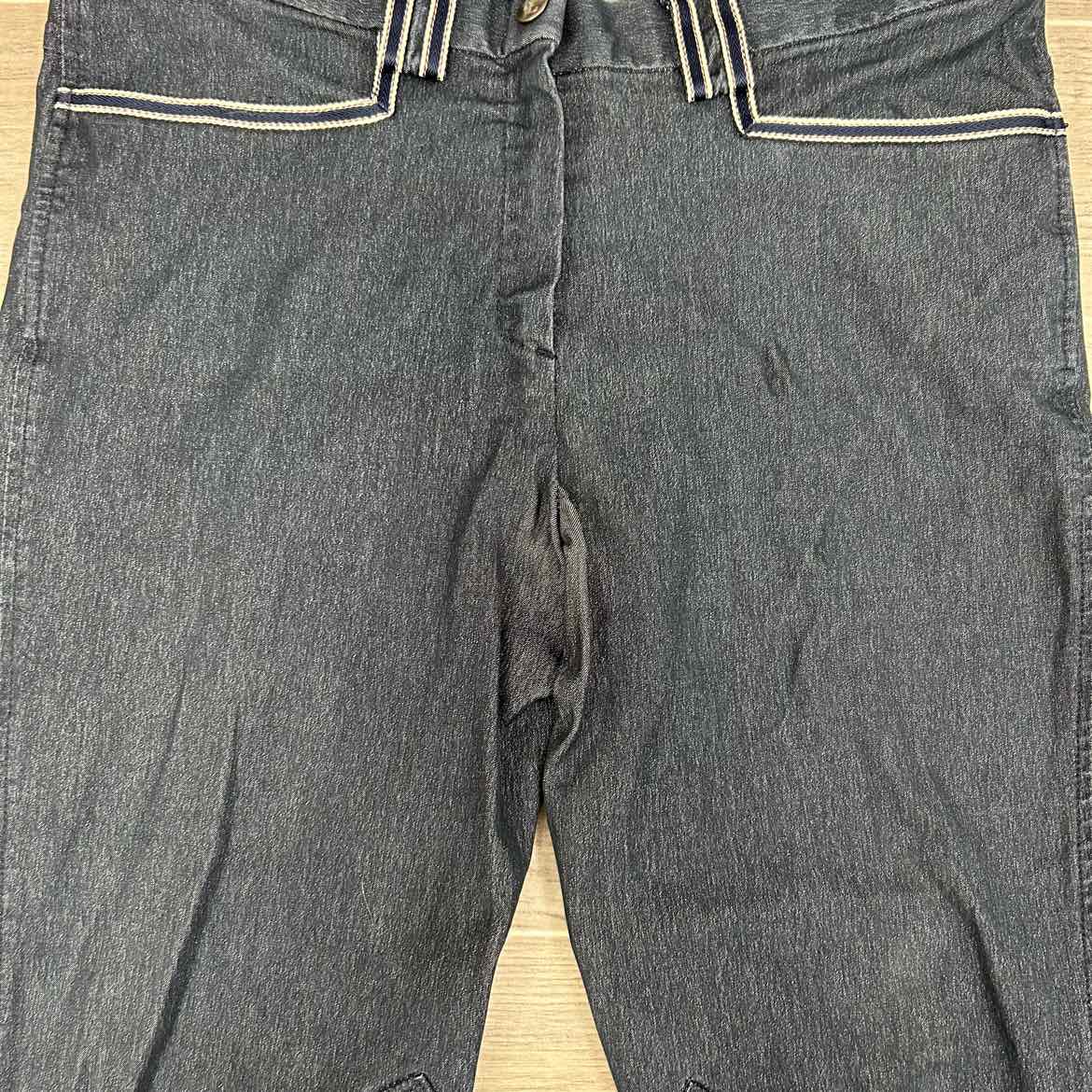 Kingsland Knee Patch Denim Breeches, Size Medium