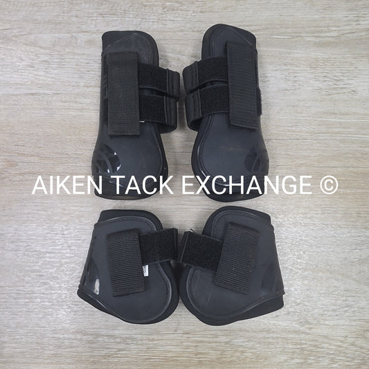 Neoprene Lined Open Front Tendon & Fetlock Boots, Size Cob