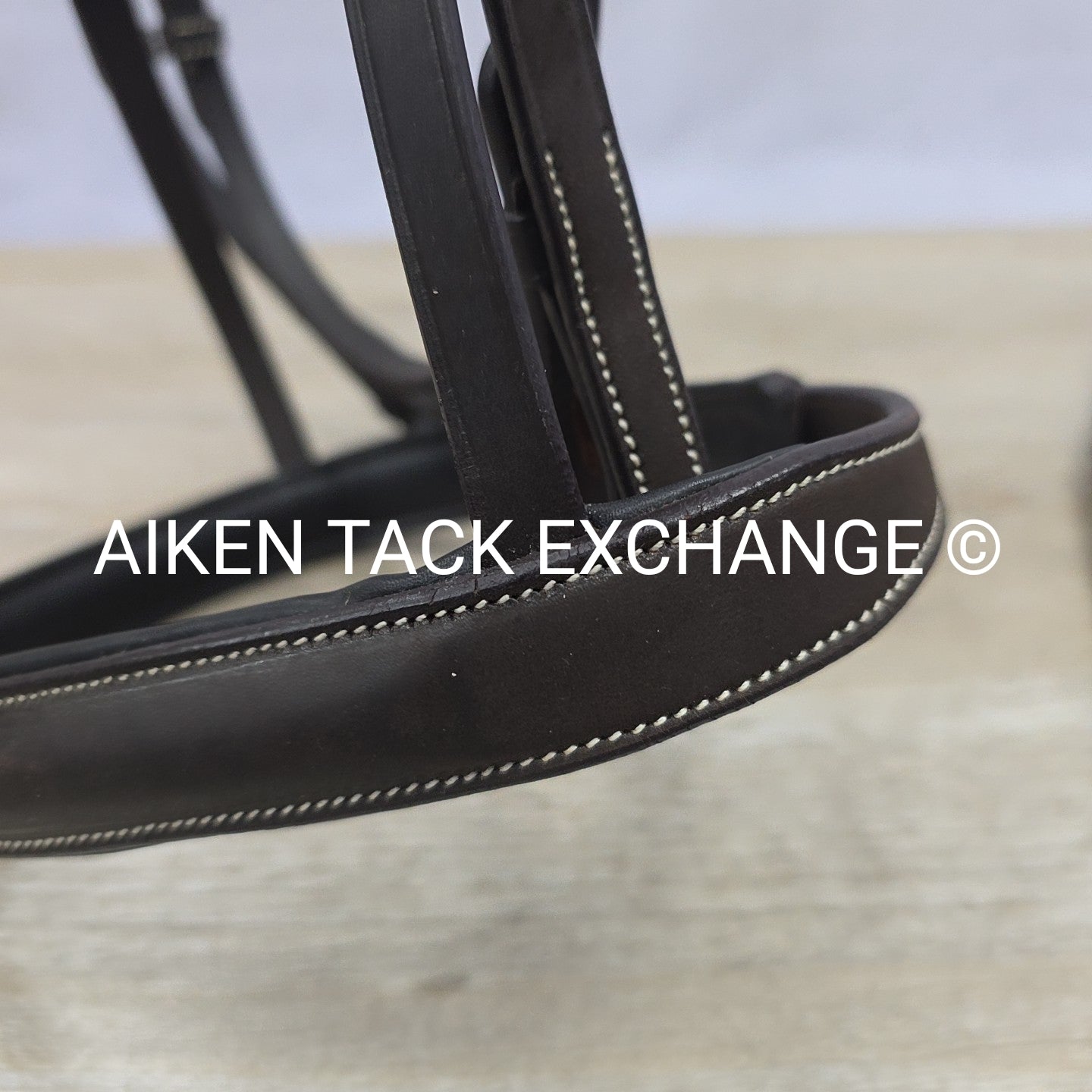 Ovation ATS Raised Fancy Stitched Bridle with Matching Reins, Brown, Size Full