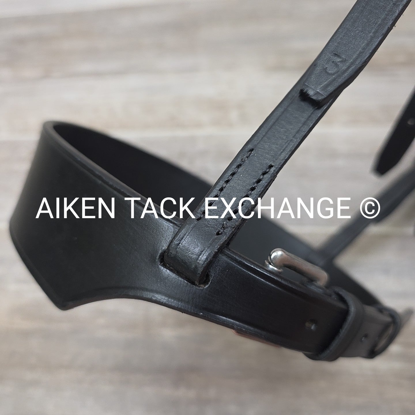 Evo Equine Deluxe Super Soft Crownpiece & Classic Hunter Noseband, Black, Size F