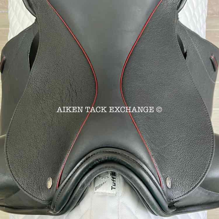 2021 Custom Saddlery Icon Coda W Monoflap Dressage Saddle, 17.5" Seat, Adjustable Tree, Wool Flocked Panels