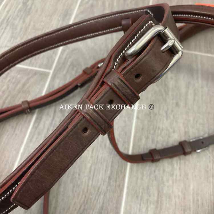 Devoucoux Chiberta Plain Raised Bridle, No Reins, Brown, Oversize, Brand New