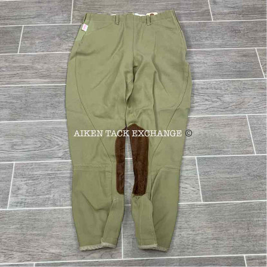 Tailored Sportsman Side Zip Knee Patch Breeches, Size 16